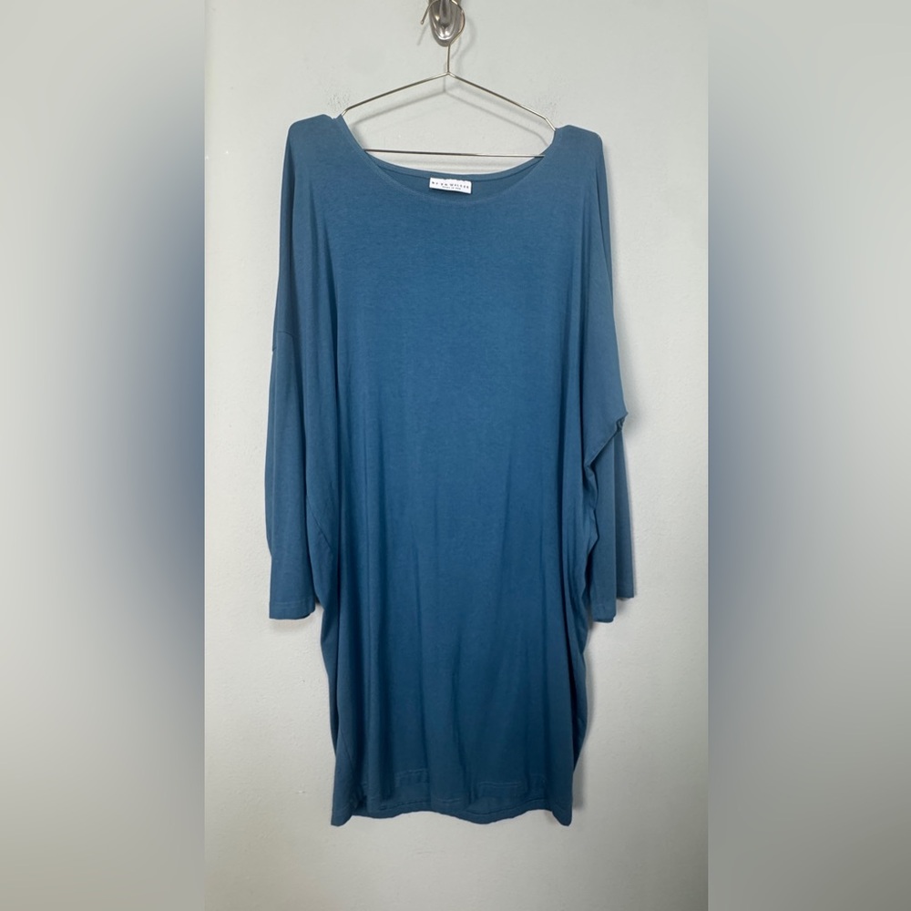Bryn Walker Alanna Tunic Dress Lagenlook Bamboo Organic Cotton Cocoon Dress Sz M - Picture 4 of 13